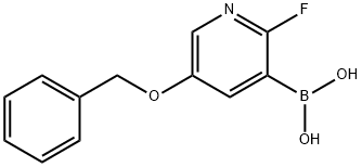 Boronic acid, B-[2-fluoro-5-(phenylmethoxy)-3-pyridinyl]- Structure