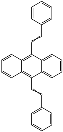 Anthracene, 9,10-bis(2-phenylethenyl)- Structure