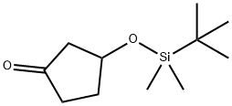 Cyclopentanone, 3-[[(1,1-dimethylethyl)dimethylsilyl]oxy]- Structure
