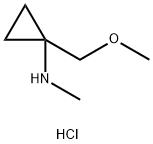 (1-Methoxymethyl-cyclopropyl)-methyl-amine hydrochloride Structure