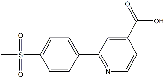 2-(4-Methansulfonylphenyl)-isonicotinic acid Structure