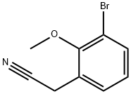 3-bromo-2-methoxyphenylacetonitrile 구조식 이미지