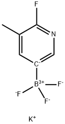 Potassium trifluoro(6-fluoro-5-methylpyridin-3-yl)borate Structure