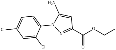 ethyl 5-amino-1-(2,4-dichlorophenyl)-1H-pyrazole-3-carboxylate 구조식 이미지