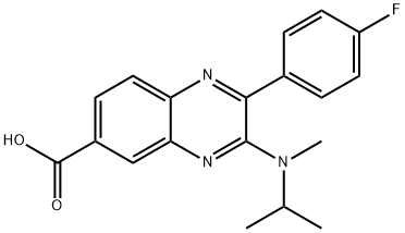 2-(4-fluorophenyl)-3-(isopropyl(methyl)amino)quinoxaline-6-carboxylic acid Structure