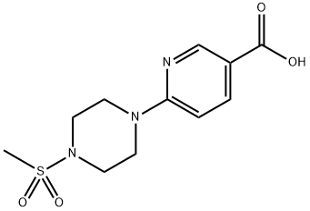 6-(4-methylsulfonylpiperazin-1-yl)pyridine-3-carboxylic acid Structure