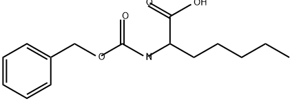 N-Cbz-RS-2-amino-Heptanoic acid 구조식 이미지