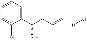 (1S)-1-(2-CHLOROPHENYL)BUT-3-EN-1-AMINE HYDROCHLORIDE Structure