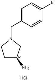 (S)-1-(4-Bromobenzyl)pyrrolidin-3-aminedihydrochloride 구조식 이미지