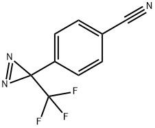 4-(3-(Trifluoromethyl)-3H-diazirin-3-yl)benzonitrile Structure