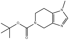 tert-butyl 1-methyl-6,7-dihydro-1H-imidazo[4,5-c]pyridine-5(4H)-carboxylate 구조식 이미지