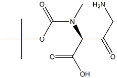 Glycine, N-[(1,1-dimethylethoxy)carbonyl]glycyl-N-methyl- Structure