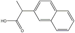 2-Naphthalen-2-yl-propionic acid 구조식 이미지