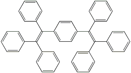 Benzene, 1,4-bis(triphenylethenyl)- Structure