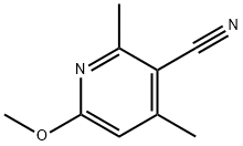 6-Methoxy-2,4-dimethyl-3-pyridinecarbonitrile 구조식 이미지