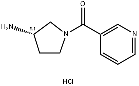 (S)-(3-Aminopyrrolidin-1-yl)(pyridin-3-yl)methanone dihydrochloride 구조식 이미지
