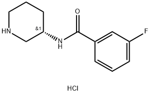 (S)-3-Fluoro-N-(piperidin-3-yl)benzamidehydrochloride Structure