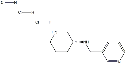 (R)-N-(Pyridin-3-ylmethyl)piperidin-3-amine trihydrochloride Structure