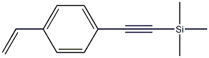 Silane, [(4-ethenylphenyl)ethynyl]trimethyl- Structure