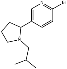 2-Bromo-5-(1-isobutyl-pyrrolidin-2-yl)-pyridine 구조식 이미지