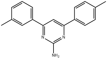 4-(3-methylphenyl)-6-(4-methylphenyl)pyrimidin-2-amine Structure