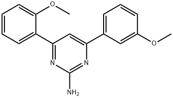 4-(2-methoxyphenyl)-6-(3-methoxyphenyl)pyrimidin-2-amine 구조식 이미지