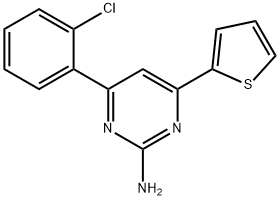 4-(2-chlorophenyl)-6-(thiophen-2-yl)pyrimidin-2-amine 구조식 이미지