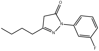 3-butyl-1-(3-fluorophenyl)-4,5-dihydro-1H-pyrazol-5-one Structure