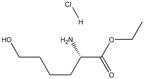 6-Hydroxy-L-norleucine ethyl ester hydrochloride 구조식 이미지