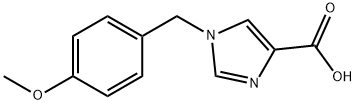 1-(4-Methoxybenzyl)-1H-imidazole-4-carboxylic acid 구조식 이미지