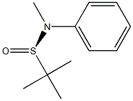 (R)-N-methyl-N-phenyl tert-butane-sulfinamide 구조식 이미지