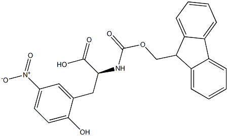 FMOC-DL-2-Hydroxy-5-nitro-Phenylalanine 구조식 이미지