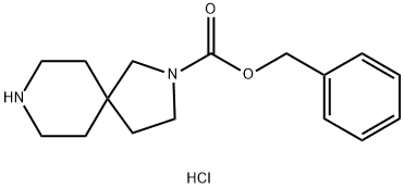 Benzyl 2,8-diazaspiro[4.5]decane-2-carboxylate hydrochloride 구조식 이미지