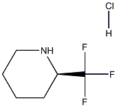 (2R)-2-(trifluoromethyl)piperidine:hydrochloride 구조식 이미지