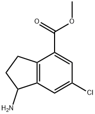 METHYL1-AMINO-6-CHLORO-2,3-DIHYDRO-1H-INDENE-4-CARBOXYLATE Structure