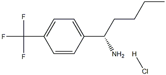 (1S)-1-[4-(TRIFLUOROMETHYL)PHENYL]PENTYLAMINE HYDROCHLORIDE Structure