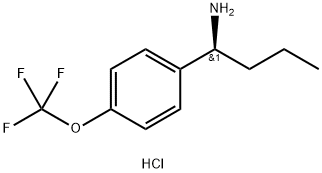 (1S)-1-[4-(TRIFLUOROMETHOXY)PHENYL]BUTYLAMINE HYDROCHLORIDE 구조식 이미지