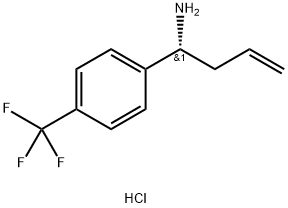 (1R)-1-[4-(TRIFLUOROMETHYL)PHENYL]BUT-3-ENYLAMINE HYDROCHLORIDE Structure