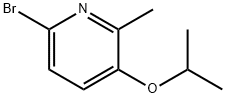6-Bromo-3-isopropoxy-2-methylpyridine 구조식 이미지