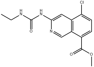 methyl 5-chloro-3-(3-ethylureido)isoquinoline-8-carboxylate Structure