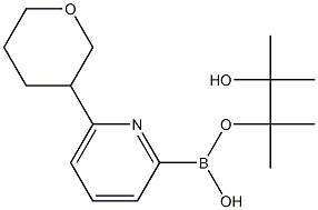 6-(Tetrahydropyran-3-yl)pyridine-2-boronic acid pinacol ester Structure