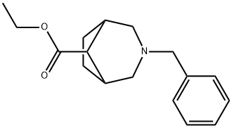 ethyl 3-benzyl-3-azabicyclo[3.2.1]octane-8-carboxylate Structure