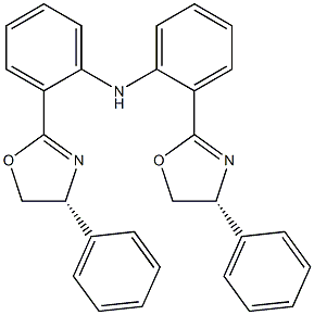 2-[(4R)-4,5-Dihydro-4-phenyl-2-oxazolyl]-N-[2-[(4R)-4,5-dihydro-4-phenyl-2-oxazolyl]phenyl]benzenamine Structure