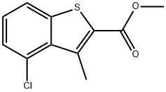 4-Chloro-3-methyl-benzo[b]thiophene-2-carboxylic acid methyl ester 구조식 이미지
