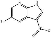 2-Bromo-7-nitro-5H-pyrrolo[2,3-b]pyrazine Structure