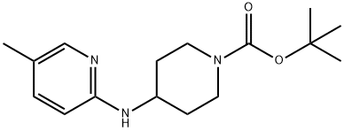 TERT-BUTYL 4-((5-METHYLPYRIDIN-2-YL)AMINO)PIPERIDINE-1-CARBOXYLATE Structure