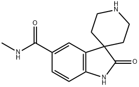 N-Methyl-2-Oxospiro[Indoline-3,4'-Piperidine]-5-Carboxamide 구조식 이미지