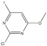 Pyrimidine, 2-chloro-4-iodo-6-methoxy- Structure