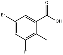 5-bromo-3-fluoro-2-methylbenzoic acid 구조식 이미지