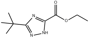 ethyl 5-tert-butyl-4H-1,2,4-triazole-3-carboxylate 구조식 이미지